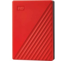 Жесткий диск WD USB 3.0 4Tb WDBPKJ0040BRD-WESN My Passport 2.5" красный