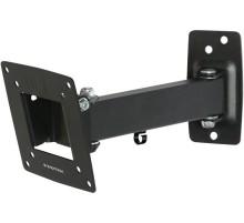 Кронштейн для телевизора Kromax OPTIMA-103 черный 10"-28" макс.25кг настенный поворотно-выдвижной и наклонный