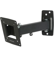 Кронштейн для телевизора Kromax OPTIMA-103 черный 10"-28" макс.25кг настенный поворотно-выдвижной и наклонный