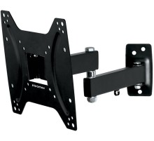 Кронштейн для телевизора Kromax OPTIMA-204 черный 15"-42" макс.25кг настенный поворотно-выдвижной и наклонный