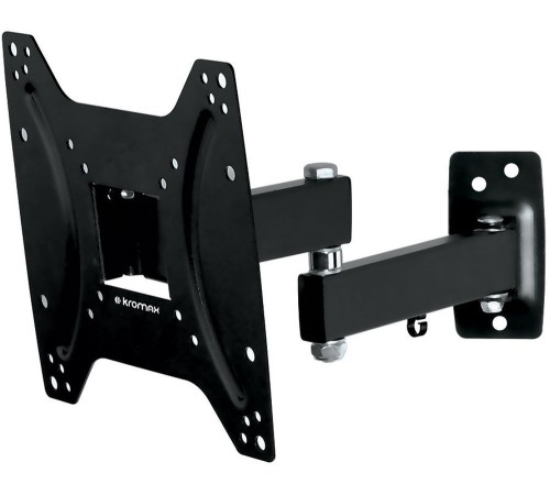 Кронштейн для телевизора Kromax OPTIMA-204 черный 15"-42" макс.25кг настенный поворотно-выдвижной и наклонный Кронштейн для телевизора Kromax OPTIMA-204 черный 15"-42" макс.25кг настенный поворотно-выдвижной и наклонный