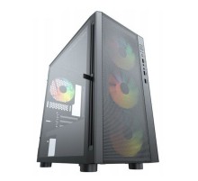 ACD Citadel 104 ATX, Black, USB3.0*1+USB2.0*2+HD audio,3*12cm F1 ARGB fans at front(Slave fans) ,1*12cm F1 ARGB fan at rear (Master fan)
