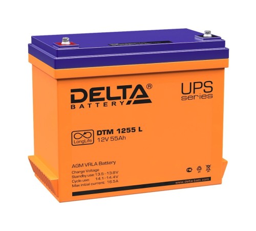 Батарея для ИБП Delta DTM 1255 L 12В 55Ач Батарея для ИБП Delta DTM 1255 L 12В 55Ач