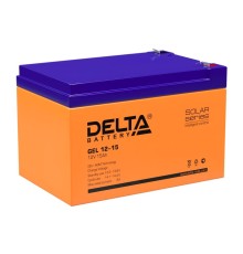 Delta GEL 12-15 (12V/15Ач) свинцово- кислотный аккумулятор