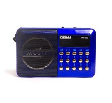 Радиоприемник портативный Сигнал РП-222 синий/черный USB microSD