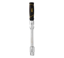 Ключи Deli Крестообразный балонный гаечный ключ Deli DL4416K 1/2" 17/19мм + 21/23мм, сталь Cr-V, противоскользящая ручка, сумка на молнии