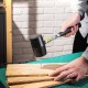 Ударно-рычажный инструмент Deli Резиновый молоток со стальной ручкой Deli DL5616 550 грамм, длина 305мм
