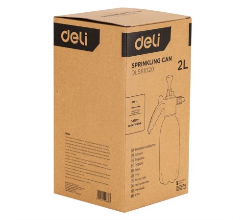 Опрыскиватель садовый помповый Deli DL581020  2л, регулируемый разбрызгиватель, удлинитель