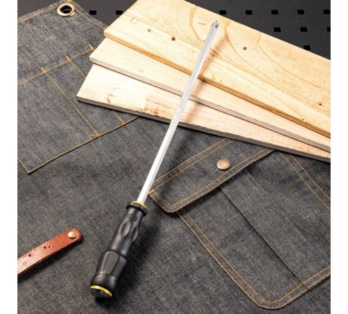 Крестовая отвертка со сквозным хвостовиком (ударная) Deli DL627012 PH4x300
