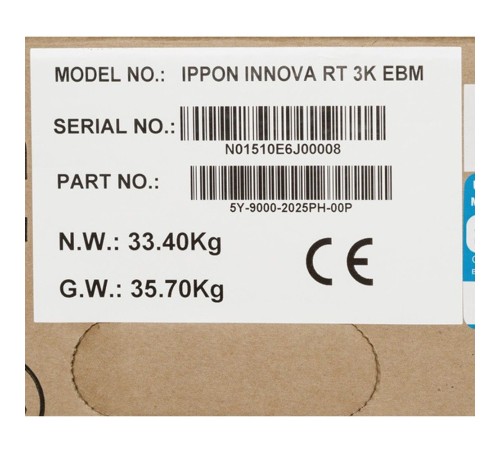 Батарея для ИБП Ippon Innova RT 3K 2U 192В 7Ач для Innova RT 3K Батарея для ИБП Ippon Innova RT 3K 2U 192В 7Ач для Innova RT 3K
