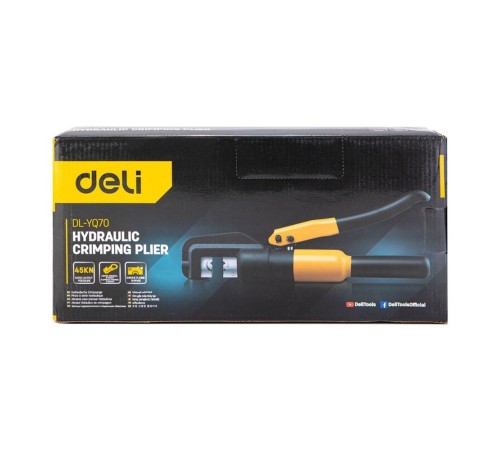 Инструмент обжимной Deli Ручной пресс (кримпер) гидравлический Deli DL-YQ70