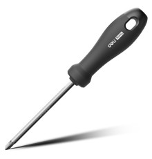 Двухсторонняя отвертка "Home Series Black" Deli HT1055  SL5+PH1, длина жала 100мм, эксклюзивный дизайн, рукоятка из высококачественного софттач пластика