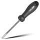 Шлицевая отвёртка "Home Series Black" Deli HT1106 6x150мм  Эксклюзивный дизайн. Рукоятка из высококачественного софттач пластика