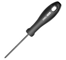 Крестовая отвертка "Home Series Black" Deli HT1203 PH0x75мм  Эксклюзивный дизайн, рукоятка из высококачественного софттач пластика