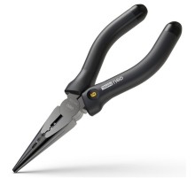 Удлиненные плоскогубцы "Home Series Black" Deli HT2106  160мм, эксклюзивный дизайн, рукоятка из высококачественного софттач пластика