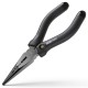 Удлиненные плоскогубцы "Home Series Black" Deli HT2106  160мм, эксклюзивный дизайн, рукоятка из высококачественного софттач пластика