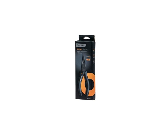 Удлиненные плоскогубцы "Home Series Black" Deli HT2106  160мм, эксклюзивный дизайн, рукоятка из высококачественного софттач пластика