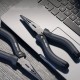 Удлиненные плоскогубцы "Home Series Black" Deli HT2106  160мм, эксклюзивный дизайн, рукоятка из высококачественного софттач пластика