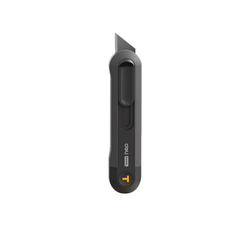 Нож Deli Технический нож "Home Series Black" Deli HT4008  Т-образное лезвие с механизмом автоматического возврата, эксклюзивный дизайн, корпус из высококачественного софттач пластика