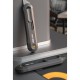 Нож Deli Технический нож "Home Series Black" Deli HT4008  Т-образное лезвие с механизмом автоматического возврата, эксклюзивный дизайн, корпус из высококачественного софттач пластика