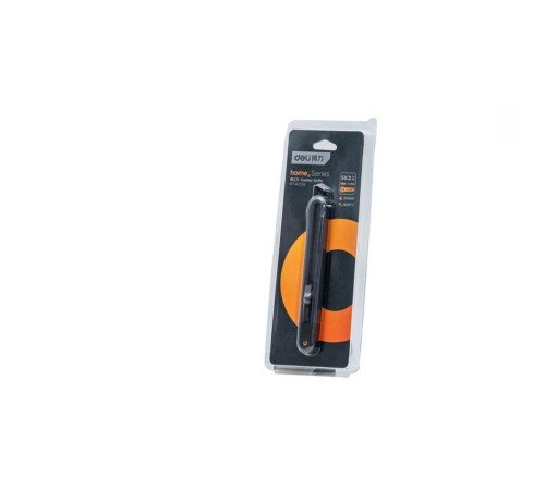 Нож Deli Технический нож "Home Series Black" Deli HT4009 ширина лезвия 9мм, эксклюзивный дизайн, корпус из высококачественного софттач пластика Нож Deli Технический нож "Home Series Black" Deli HT4009 ширина лезвия 9мм, эксклюзивный дизайн, корпус из высококачественного софттач пластика