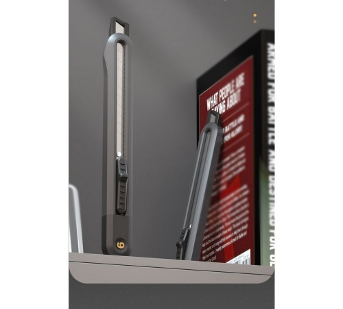 Нож Deli Технический нож "Home Series Black" Deli HT4009 ширина лезвия 9мм, эксклюзивный дизайн, корпус из высококачественного софттач пластика Нож Deli Технический нож "Home Series Black" Deli HT4009 ширина лезвия 9мм, эксклюзивный дизайн, корпус из высококачественного софттач пластика