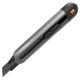 Нож Deli Технический нож "Home Series Black" Deli HT4018 ширина лезвия 18мм, эксклюзивный дизайн, корпус из высококачественного софттач пластика