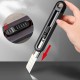 Нож Deli Технический нож "Home Series Black" Deli HT4018 ширина лезвия 18мм, эксклюзивный дизайн, корпус из высококачественного софттач пластика