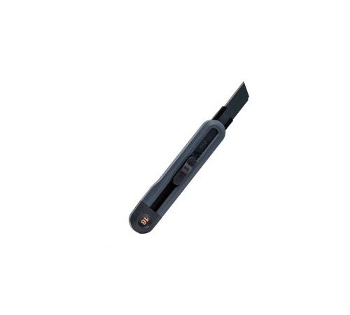 Нож Deli Технический нож "Home Series Black" Deli HT4018 ширина лезвия 18мм, эксклюзивный дизайн, корпус из высококачественного софттач пластика Нож Deli Технический нож "Home Series Black" Deli HT4018 ширина лезвия 18мм, эксклюзивный дизайн, корпус из высококачественного софттач пластика