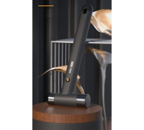 Ударно-рычажный инструмент молоток Deli Home Series Black HT7008 вес бойка 250 гр, эксклюзивный дизайн, рукоятка из высококачественного софттач пластика