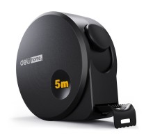 Измерительный и разметочный инструмент Deli Рулетка Home Series Black HT8519 5м х 19мм, эксклюзивный дизайн, корпус - высококачественный софттач пластик