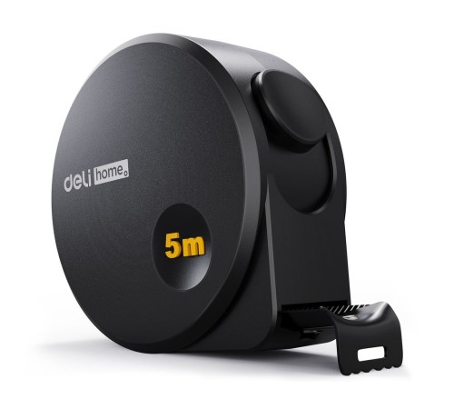 Измерительный и разметочный инструмент Deli Рулетка Home Series Black HT8519 5м х 19мм, эксклюзивный дизайн, корпус - высококачественный софттач пластик Измерительный и разметочный инструмент Deli Рулетка Home Series Black HT8519 5м х 19мм, эксклюзивный дизайн, корпус - высококачественный софттач пластик