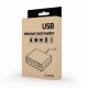 Картридер внутренний 3.5" Gembird FDI2-ALLIN1-02-B черный, USB2.0+6 разъемов для карт памяти" (SD/SDHC, T-Flash, XD, MS, M2, CF), коробка (083911) {60}
