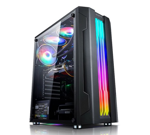 Корпус ALSEYE Auro 3.0-B Mini-ITX/Micro ATX/ATX, USB2.0*2+HD Audio+USB3.0*1, "H.D.D.(3.5")*2pcs+S.S.D(2.5")*2pcs, 354*185*413mm"
