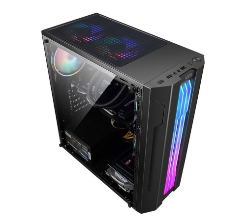 Корпус ALSEYE Auro 3.0-B Mini-ITX/Micro ATX/ATX, USB2.0*2+HD Audio+USB3.0*1, "H.D.D.(3.5")*2pcs+S.S.D(2.5")*2pcs, 354*185*413mm"