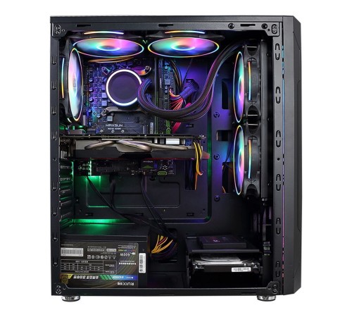 Корпус ALSEYE Auro 3.0-B Mini-ITX/Micro ATX/ATX, USB2.0*2+HD Audio+USB3.0*1, "H.D.D.(3.5")*2pcs+S.S.D(2.5")*2pcs, 354*185*413mm"