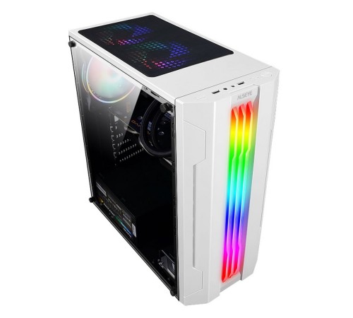 Корпус ALSEYE Auro 3.0-W Mini-ITX/Micro ATX/ATX, USB2.0*2+HD Audio+USB3.0*1, "H.D.D.(3.5")*2pcs+S.S.D(2.5")*2pcs, 354*185*413mm"