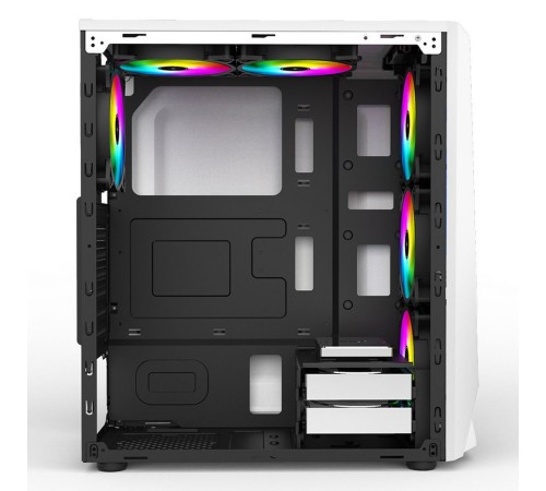Корпус ALSEYE Reactor-W Mini-ITX/Micro ATX/ATX, USB2.0*2+HD Audio+USB3.0*1, "H.D.D.(3.5")*2pcs+S.S.D(2.5")*2pcs, 354*185*413mm"