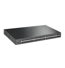 TP-Link JetStream 48-портовый гигабитный управляемый коммутатор PoE+ уровня 2+ с четырьмя слотами SFP+ 10 Гбит/с (TL-SG3452XP)