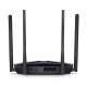 MERCUSYS AX3000 Двухдиапазонный Wi-Fi 6 роутер, до 574 Мбит/с на 2,4 ГГц + до 2402 Мбит/с на 5 ГГц, 4 фиксированные внешние антенны, 3 гигабитных порта LAN, 1 гигабитный порт WAN (MR80X)