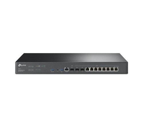 TP-Link SafeStream™ гигабитный мульти-WAN VPN-роутер, 2 порта SFP+ 10 Гбит/с (1 порт WAN, 1 порт WAN/LAN), 1 гигабитный SFP-порт WAN/LAN, 8 гигабитных портов WAN/LAN RJ45, 2 порта USB (ER8411)