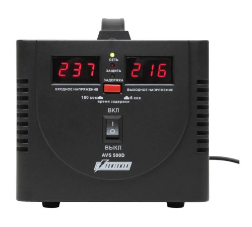Стабилизатор напряжения Powerman AVS 500D Black (6015735) AVS 500 D Black (445932) {6} Стабилизатор напряжения Powerman AVS 500D Black (6015735) AVS 500 D Black (445932) {6}