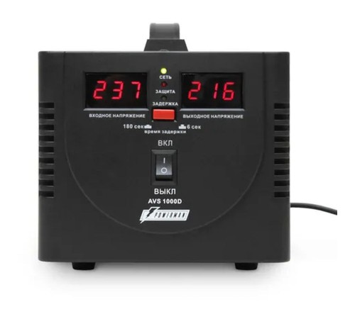 Стабилизатор напряжения Powerman AVS 1000D Black (6015736) AVS 1000 D Black (945948) {6} Стабилизатор напряжения Powerman AVS 1000D Black (6015736) AVS 1000 D Black (945948) {6}