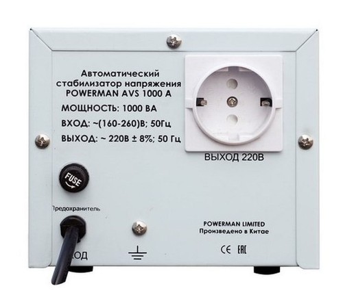 Стабилизатор напряжения Powerman AVS 1000 A (6121482) AVS 1000A (946342)