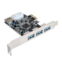 Exegate EX283720RUS Контроллер EXE-367 PCI-E 2.0, 3*USB3.0 ext + 1*USB3.0 int, разъем доп.питания (OEM)