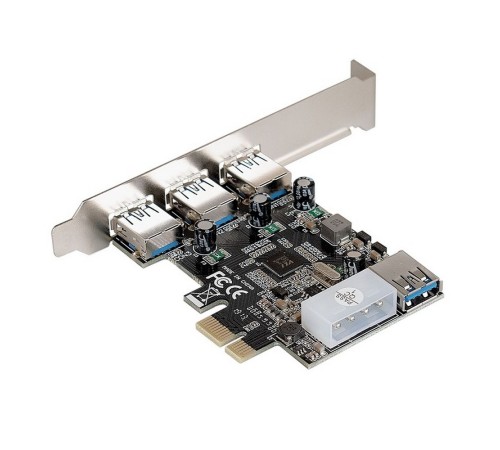 Exegate EX283720RUS Контроллер EXE-367 PCI-E 2.0, 3*USB3.0 ext + 1*USB3.0 int, разъем доп.питания (OEM)