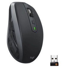 Мышь беспроводная Logitech MX Anywhere 2S Graphite темно-серая, 200-4000 dpi, Bluetooth + 2.4G, 7 кнопок, АКБ до 70 дней, правый хват