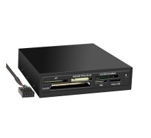 USB 2.0 Card reader SD/SDHC/MMC/MS/microSD/xD/CF, 3.5" (черный) [GR-116B]