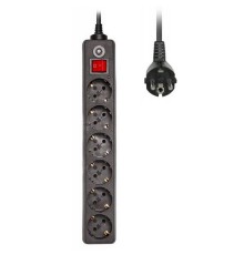 Сетевой фильтр Buro 600SH-3-B 3м (6 розеток) черный (коробка)