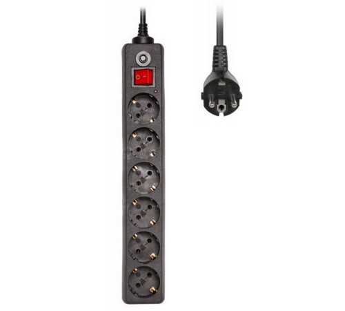 Сетевой фильтр Buro 600SH-3-B 3м (6 розеток) черный (коробка) Сетевой фильтр Buro 600SH-3-B 3м (6 розеток) черный (коробка)